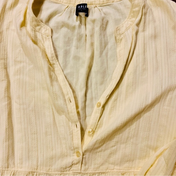 Able Jane Maxi Dress Granny Prairie 3/4 Sleeve Pockets Tiered Cottagecore Lined - Picture 10 of 12